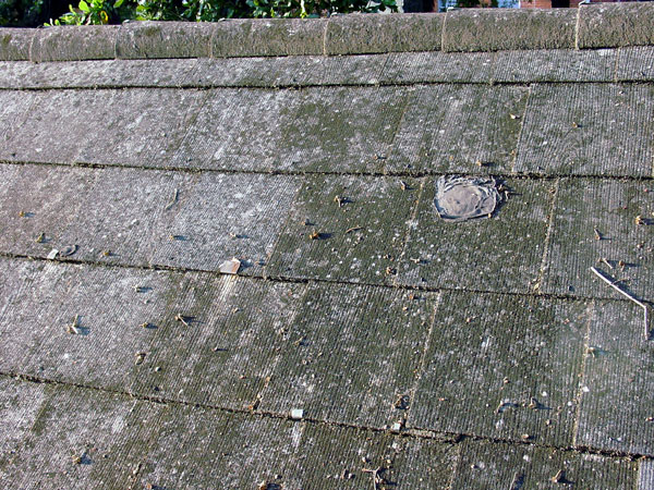 How To Identify Your Roof Slate - asbestos (not slate)  roof.
