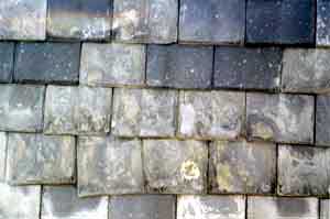 How To Identify Your Roof Slate - Pennsylvania  soft black slate roof at 120 years.